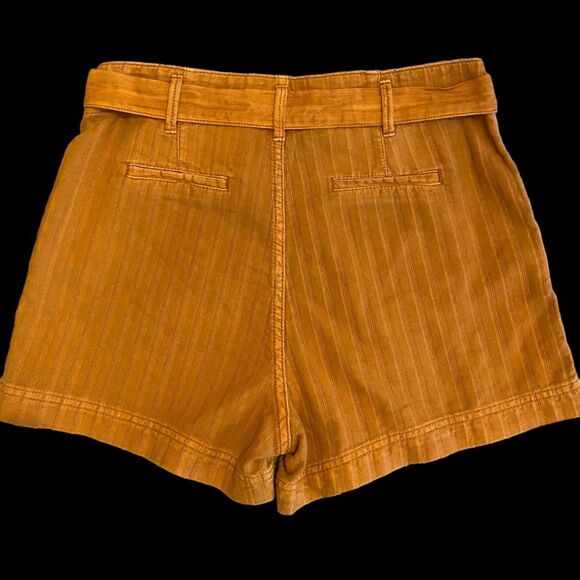 Kut from the Kloth Justine Belted Shorts high waist  NWT Size 8 - Burnt Orange - Picture 4 of 9